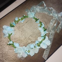 Blue Flower Crown 