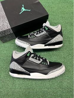 JORDAN 3 GREEN GLOW SIZE 11.5