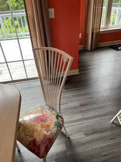 Kitchen dinette set with six chairs and two high chairs