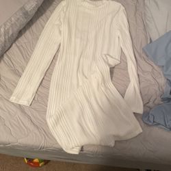 White Long Sleeve Dress