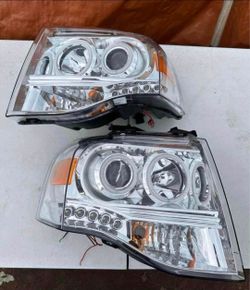 07-14 Ford Expedition Headlights Faros Calaveras Micas Luces Lamps