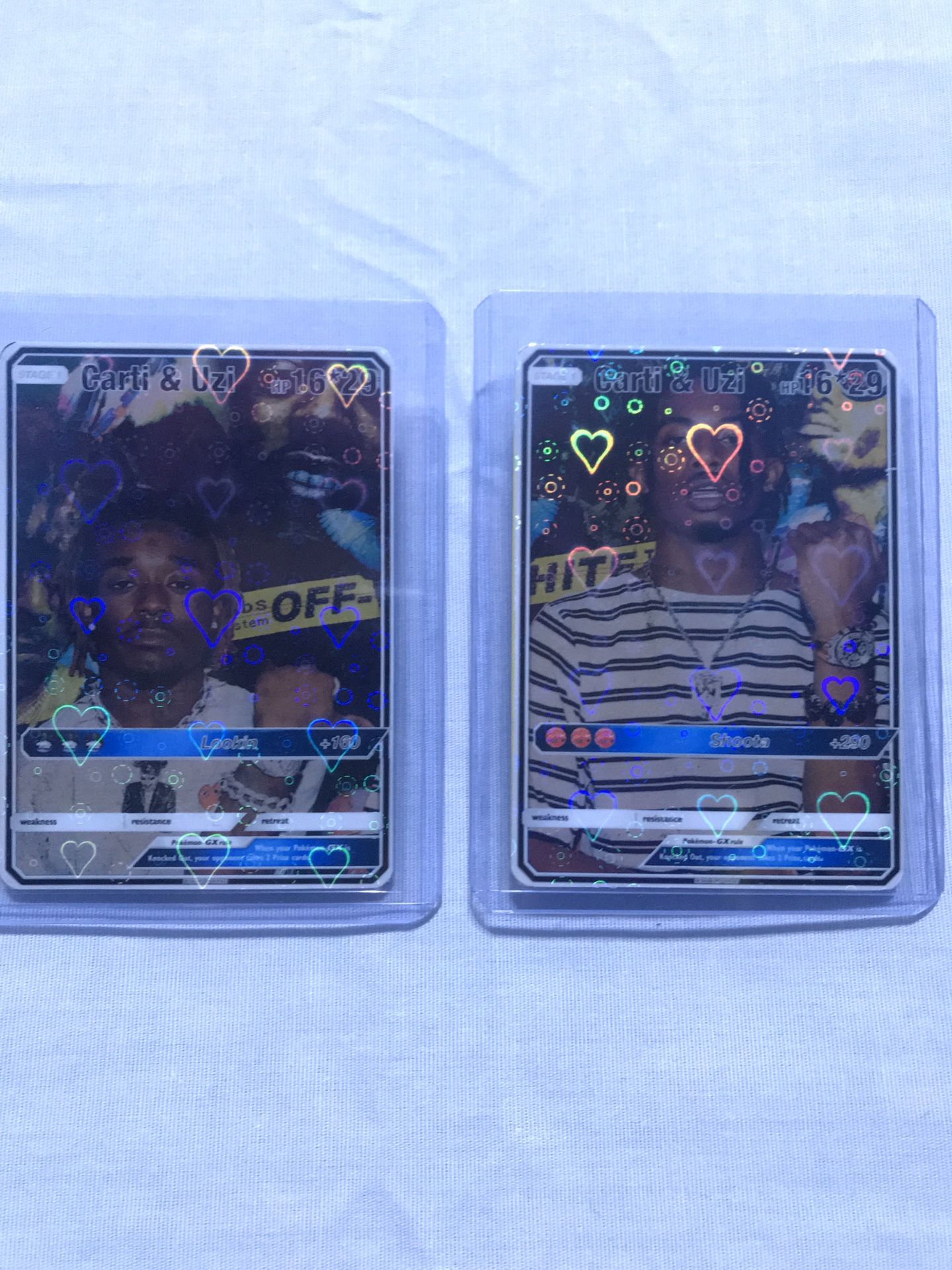Lil Uzi Vert and Playboi Carti Pokémon Cards