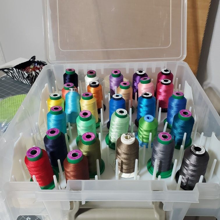 REDUCED 3 Embroidery Thread Boxes. Storage Boxes Included. for Sale in ...