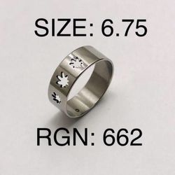 Stainless Steel Ring Band: Size-6.75/RGN-662