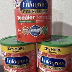(03) Enfagrow PREMIUM Toddler Vanilla 32oz