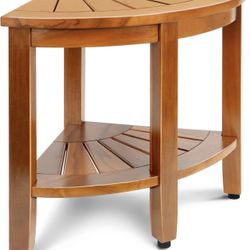 18" Premium Teak Corner Showe X(411)