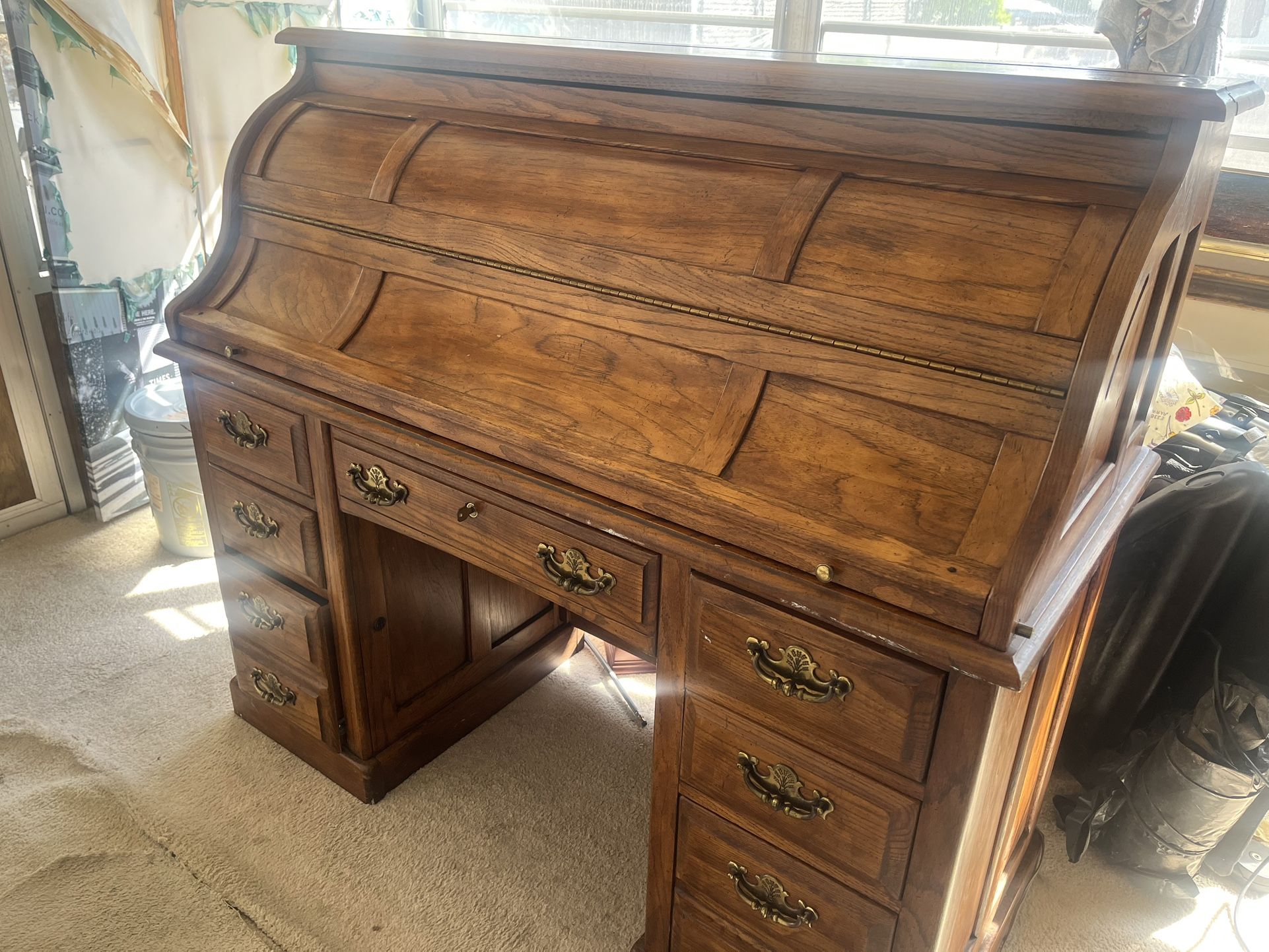 Antique Desk Very Solid NEW condition