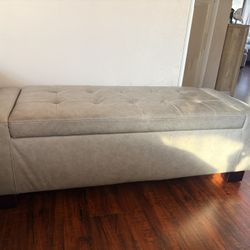 Ottoman With Storage Leather