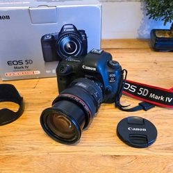Canon EOS 5D Mark IV EF 24-105mm f/ 4L Camera Lens Kit + Loads of Accessories