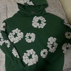 Denim Tears Cotton Wreath Hoodie Green Size M