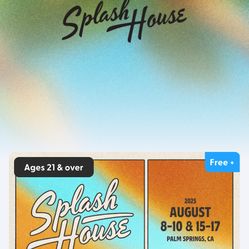 Splash House Weekend 2 GA