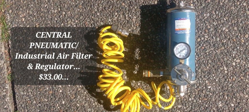 Central Pneumatic/Air Filter & Regulator Set...