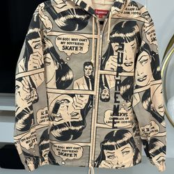 Supreme Thrasher Boyfriend Hooded Zip Up Jacket