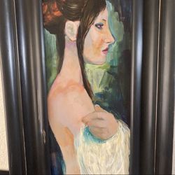 “The Wait” Original Framed Painting