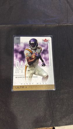 Randy Moss Fleer Ultra Performers Football Card