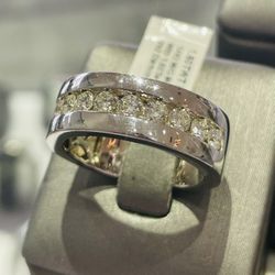 Men’s 14k White Gold Ring With 1.60ct VS2 Diamonds
