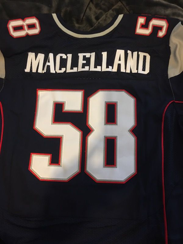Patriots jersey, Maclelland #58 (size 52)