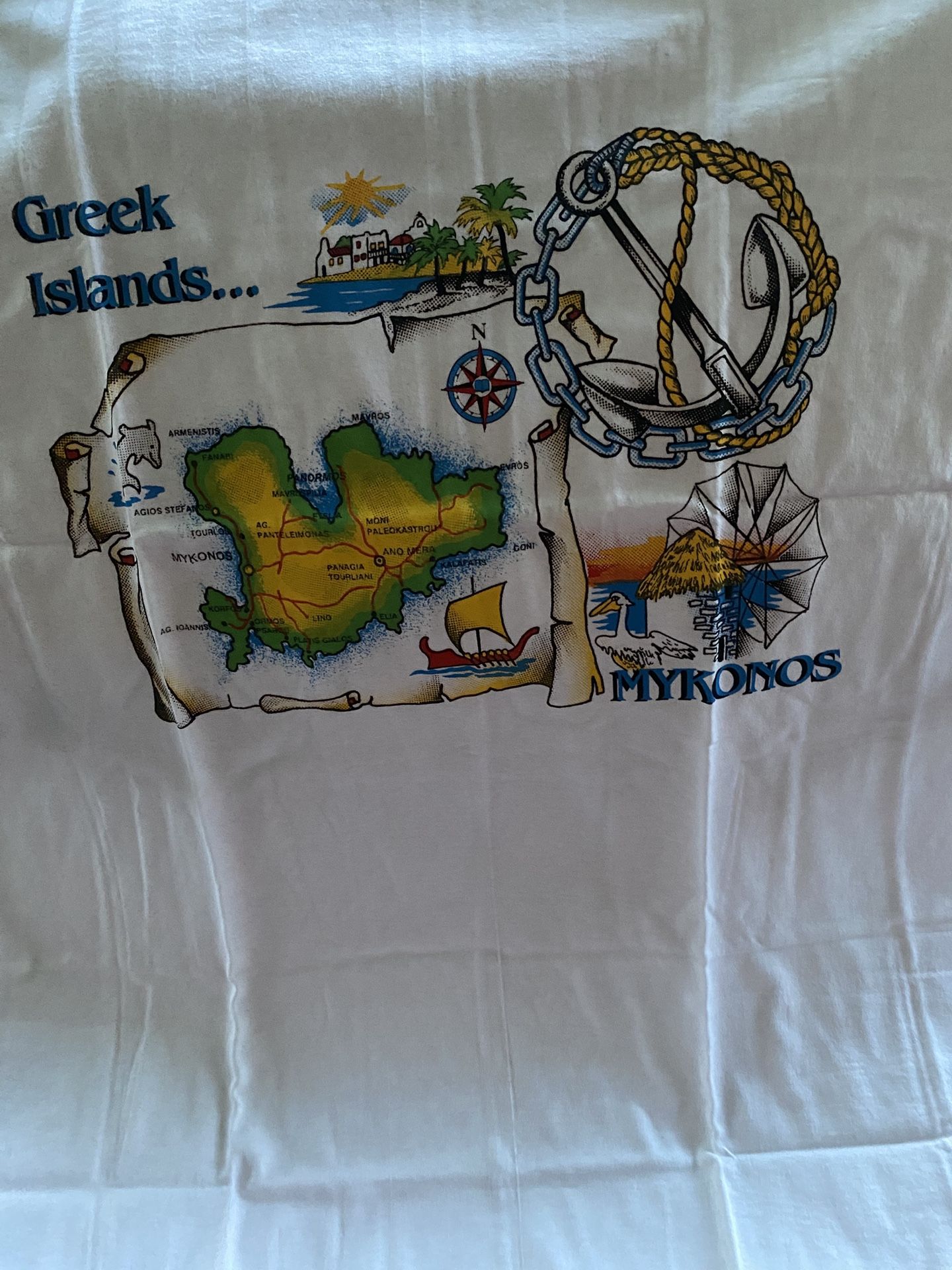 Vintage Unisex Greek Islands Mykonos Greece T-Shirts $15 each or 2 for $20 (Mix & Match) (14 available)