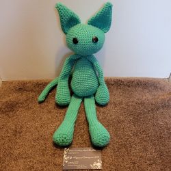 Custom Crochet Plush Amigurumi Cat "Gatoh" Handmade By Angel Mae Glutz