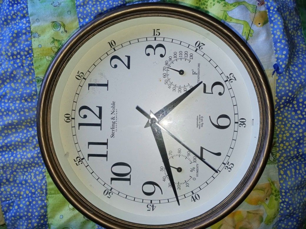 STERLING & NOBLE SMALL WALL CLOCK