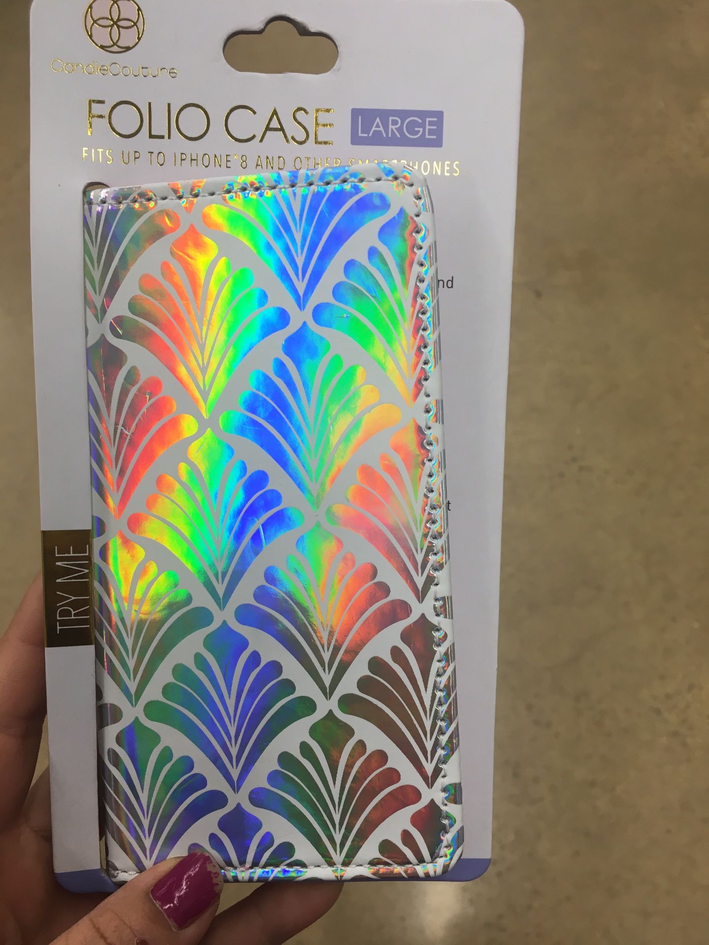 NWT folio Phone case large