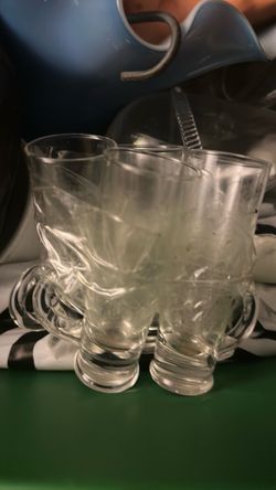 Crisa tequila shooter glasses with handles