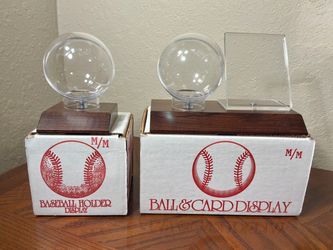 NEW Baseball / Card Display & Baseball Holder Display