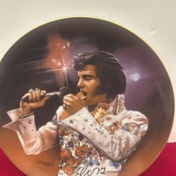 Elvis Presley The King Plate