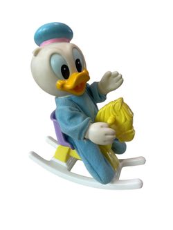 Disney Donald Duck Vintage Doll and Rocking Horse Toy