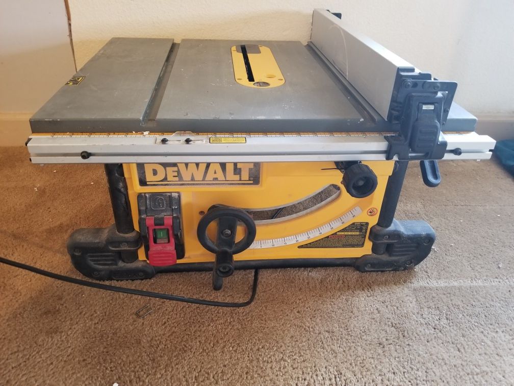 DeWalt DWE 7490 Portable Table Saw for Sale in Galt, CA OfferUp