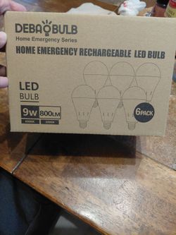 New emergency rechargeable light bulbs $30 obo