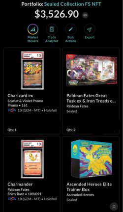 Pokémon Sealed/Slab Collection FS NFT PRICE FIRM