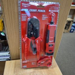 NEW Milwaukee 4 Piece Crimper And Wire Stripper Set 48-22-8101