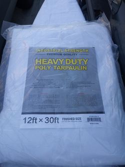 Heavy-duty tarp 12ft×30ft