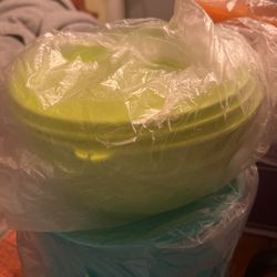 Green Tupperware Container