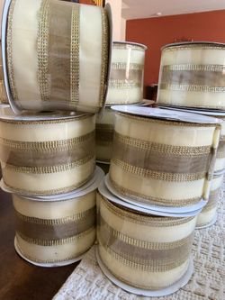 Christmas Velvet Mesh Wired Ribbon