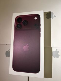 Apple iPhone 18 pro max burgundy sealed box available I can deliver now