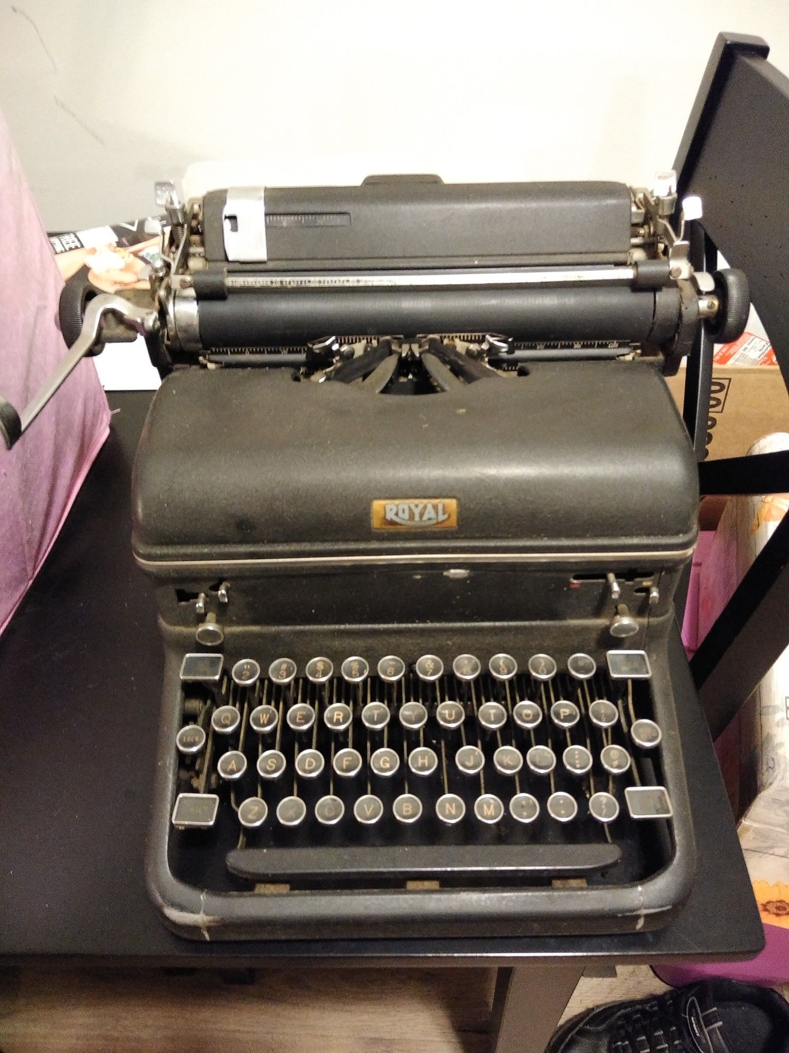 Old Royal Typewriter. No model number