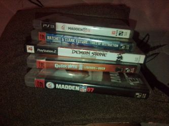 Massen11 Madden 07 guitar hero 3 demon stone ratchet &clank future