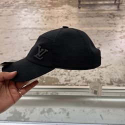 Black Lv Hat Adjustable 