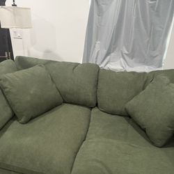 Like-New Living Spaces "Zone" Modular 2-Piece Sofa (Fragrance-Free Home)
