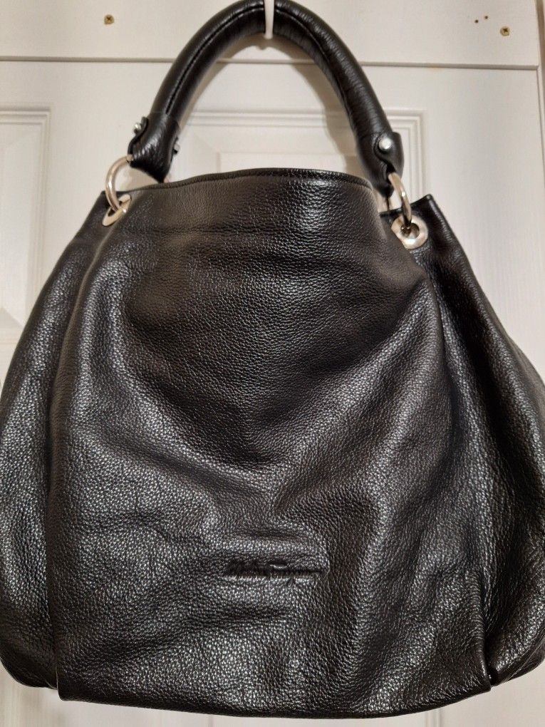 Black Leather Purse