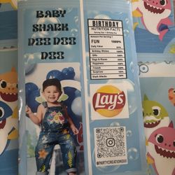Baby Shark Custom Party Favors Party Decorations 