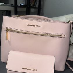 Pink Michael Kors purse & wallet 