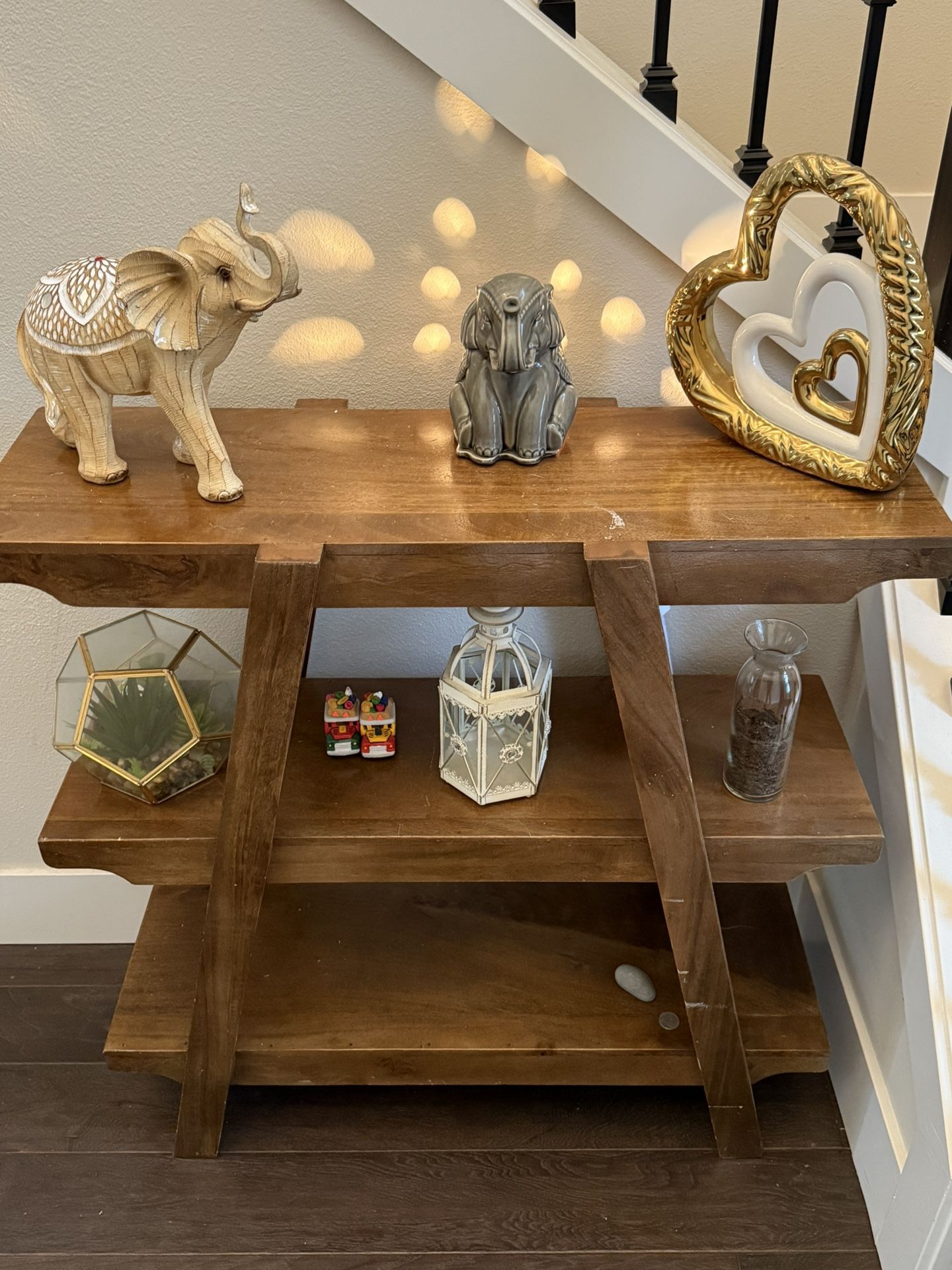 Entry Table With Decor Items