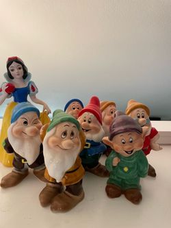 Rare! Disney Snow White Large Figurines from Disney Japan