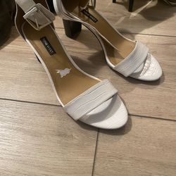 White  Ankle Strap Sandals