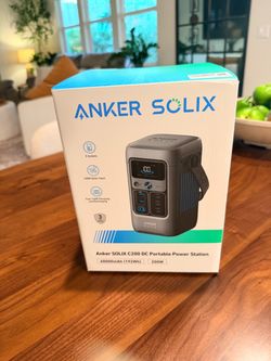 Anker SOLIX C200 DC Portable Power Station – 192Wh / 200W – New in Box