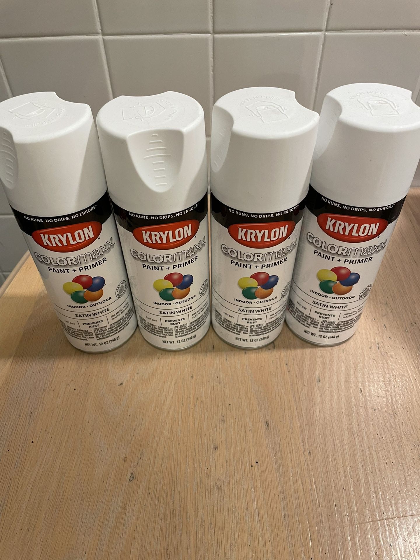 4 Cans White Spray Paint