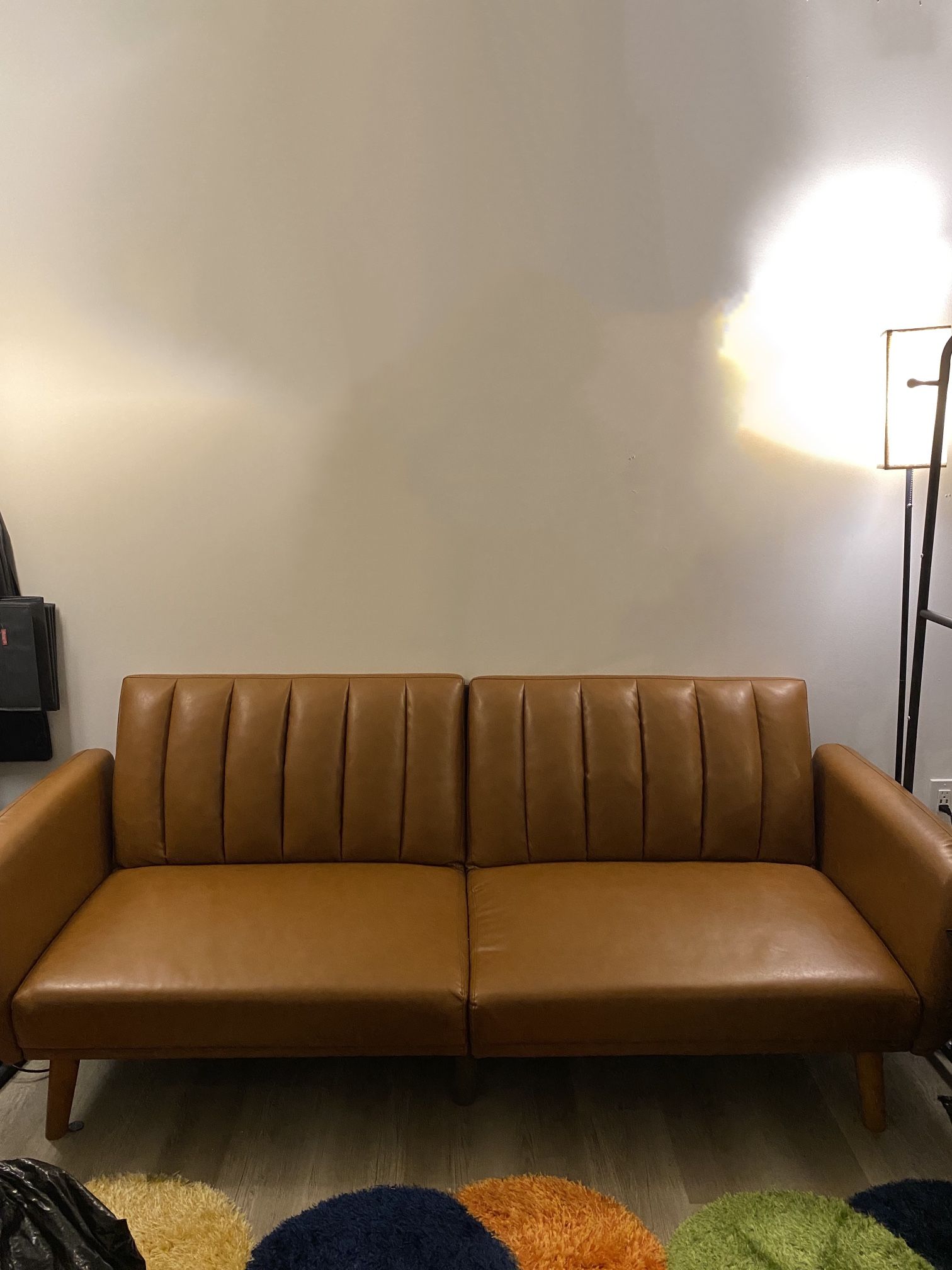faux leather futon 